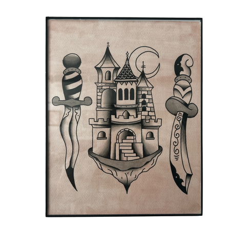 Castle Painting 11"X14"