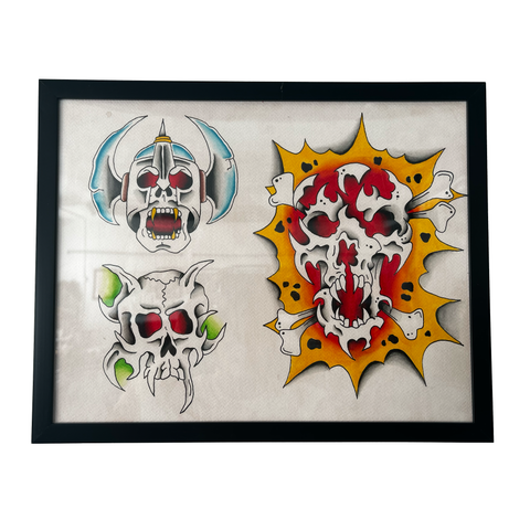 Skulls Painting 11"X14"